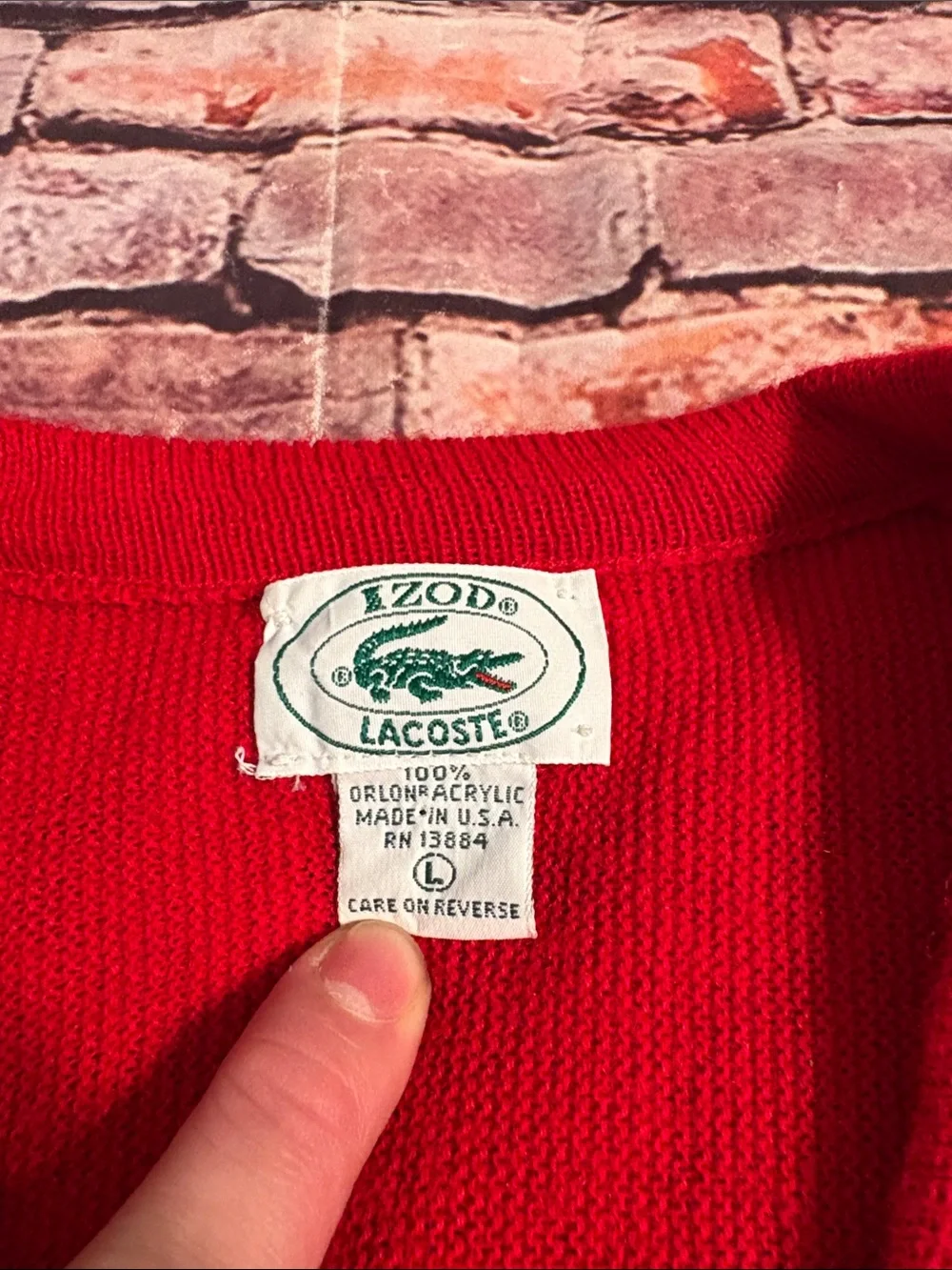 Vintage IZOD Lacoste V-Neck Sweater